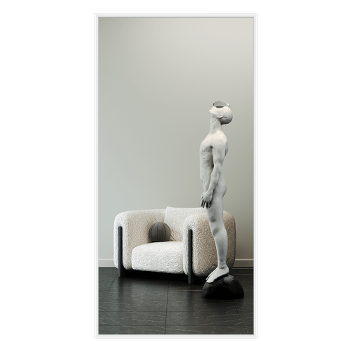 Зеркало в белой раме HALFEO XL, 200 х 100 см