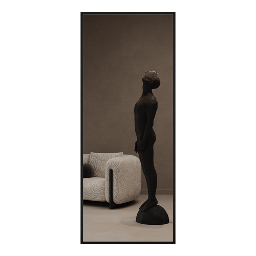 Зеркало-стеллаж KATARIS XL черный, 200 x 80 см