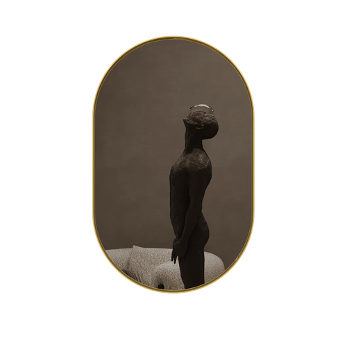 Зеркало в золотой раме NOLVIS S, 81 х 51 см