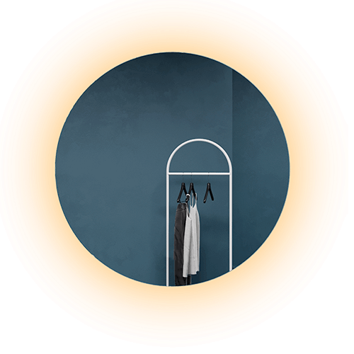 Зеркало с теплой подсветкой, RAUNTEL NF LED M, D79 см