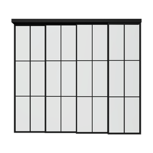 Каскадная перегородка с бесцветным стеклом BORKUMA