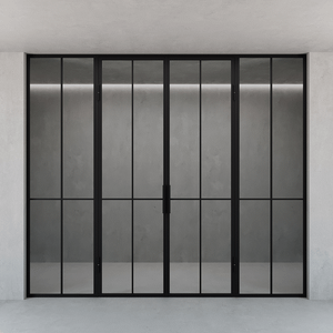 Распашная перегородка с бесцветным стеклом METHOYA 300 х 260 см