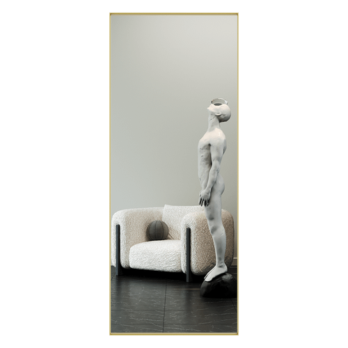 Зеркало в золотой раме HALFEO XL Slim, 200 х 80 см