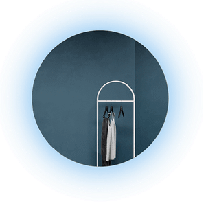 Зеркало с холодной подсветкой, RAUNTEL NF LED M, D79 см