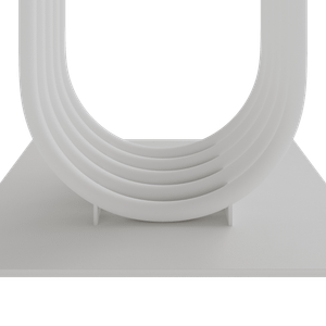 Консоль ARFEO 80 х 35 см, белый мрамор/черный