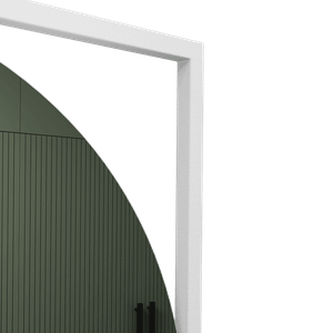 Зеркало в белой раме KVADRUM L, 104 х 104 см