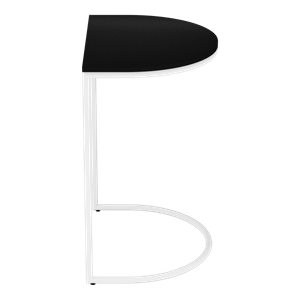 Журнальный столик EVEKIS Wood 40 х 54 см, черный/белый