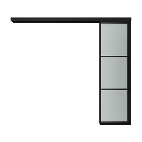 Каскадная перегородка с бесцветным стеклом CHAIROVIA 240 х 260 см