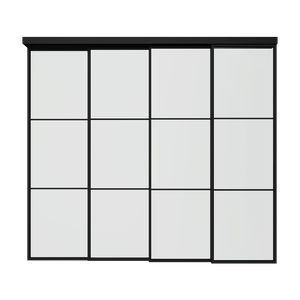 Каскадная перегородка с бесцветным стеклом CHAIROVIA