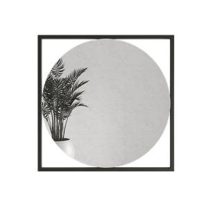 Зеркало в черной раме KVADRUM M, 83 х 83 см