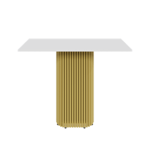 Консоль TRUBIS 100 х 35 см, белый/золотой