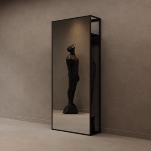 Зеркало-стеллаж KATARIS XL черный, 200 x 80 см