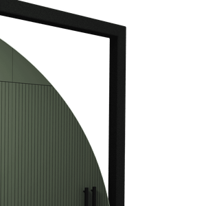 Зеркало в черной раме KVADRUM M, 83 х 83 см