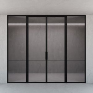 Распашная перегородка с осветленным стеклом DIRONTA