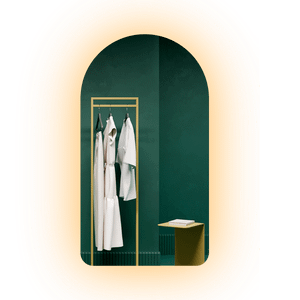 Зеркало с теплой подсветкой, ARKELO NF LED S, 90 x 50 см