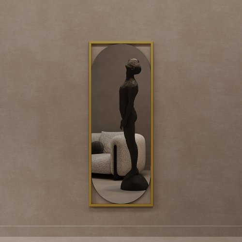 Зеркало в золотой раме KVADEN M, 139 х 54 см