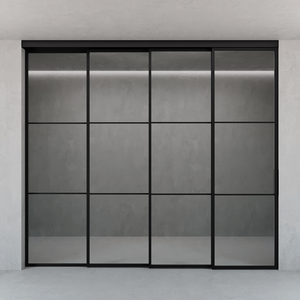 Каскадная перегородка с бесцветным стеклом CHAIROVIA 240 х 260 см