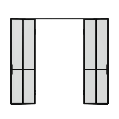 Распашная перегородка с бесцветным стеклом METHOYA 300 х 260 см