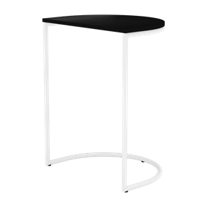 Журнальный столик EVEKIS Wood 40 х 54 см, черный/белый
