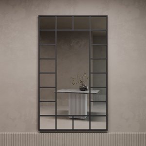 Зеркало-окно в черной раме WINDIX XL, 200 х 120 см