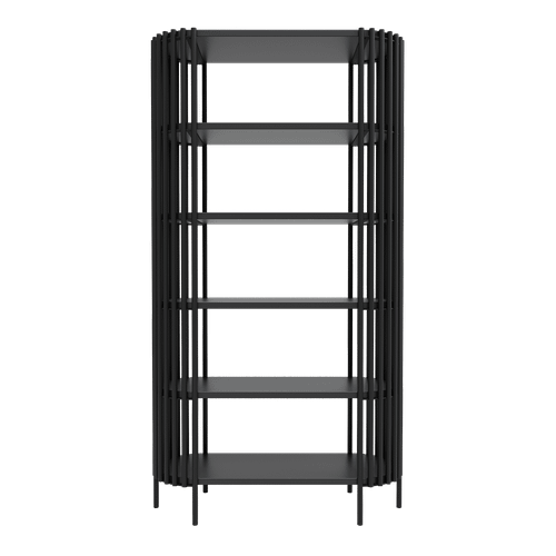 Стеллаж TRUBIS черный, 37 х 100 х 180 см