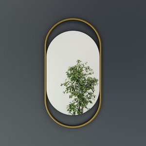 Зеркало в золотой раме EVELIX S, 104 х 54 см