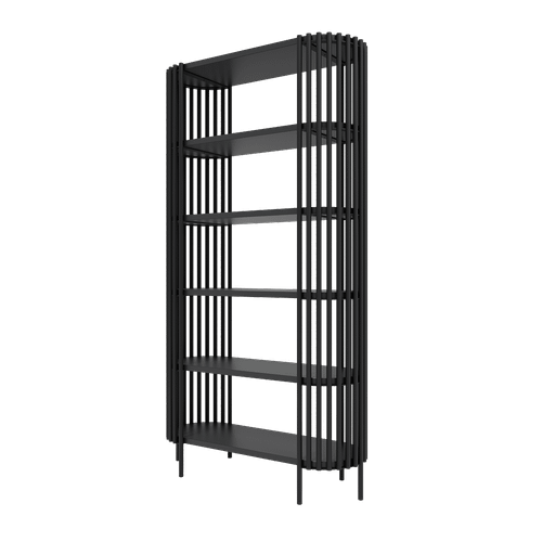 Стеллаж TRUBIS черный, 37 х 100 х 180 см