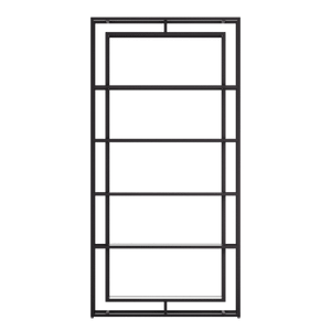 Стеллаж LATTISUM черный, 40 х 102 х 204 см