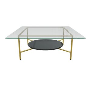 Журнальный столик STEELUXE черный/золотой 100 х 100 х 44 см