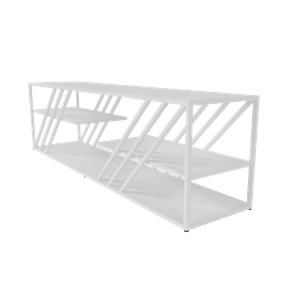 Тумба LATTISO белый, 194.2 х 43.2 см