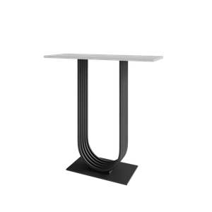 Консоль ARFEO 80 х 35 см, белый/черный