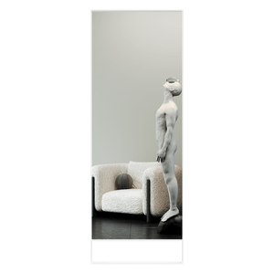 Зеркало в белой раме HALFEO Slim Leg, 220 х 80 см