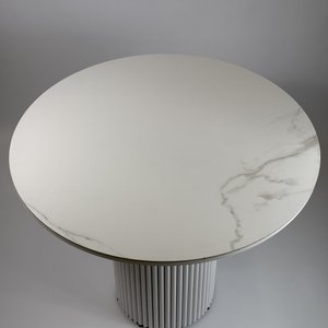 Обеденный стол с керамогранитом TRUBIS L D100 см