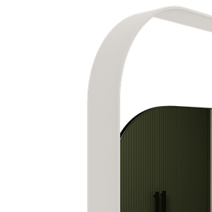 Зеркало в белой раме KELUR, 100 х 50 см