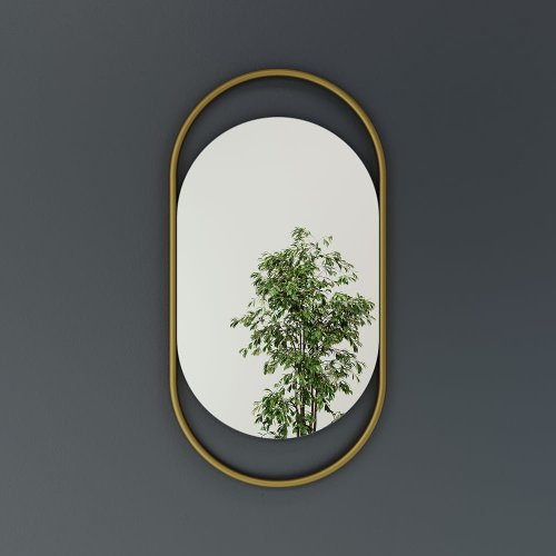 Зеркало в золотой раме EVELIX S, 104 х 54 см