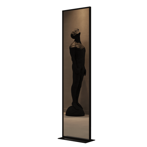 Зеркало в черной раме ZELISO-2, 185 х 45 см