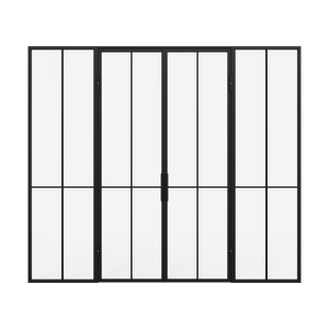 Распашная перегородка с осветленным стеклом METHOYA