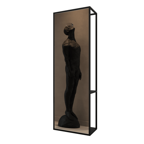 Зеркало-стеллаж KATARIS L черный, 180 x 60 см