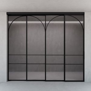 Каскадная перегородка с осветленным стеклом FLYIOT