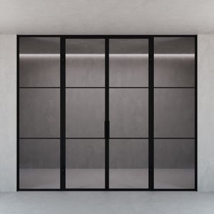 Распашная перегородка с осветленным стеклом CHAIROVIA