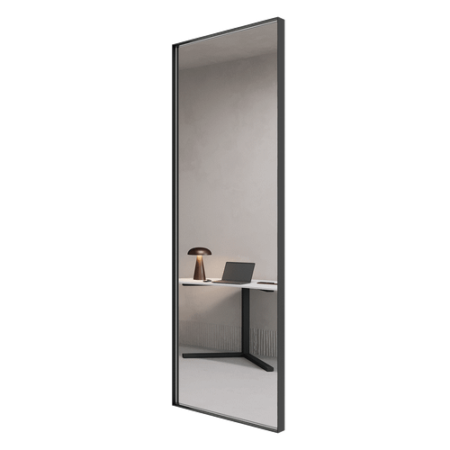 Зеркало в черной раме HALFEO M Slim, 140 х 50 см