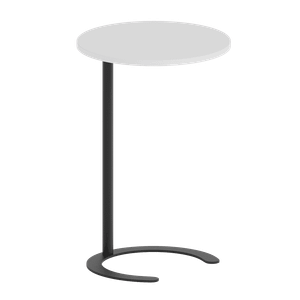 Журнальный столик HORSIX Wood 40 х 40 см, белый/черный