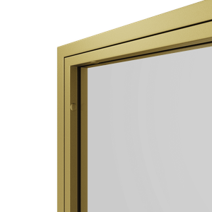 Перегородка с тонированным стеклом ZONIQUE золотая, 220 х 70 см