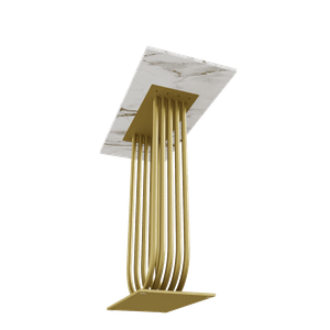 Консоль ARFEO 80 х 35 см, белый мрамор/золотой