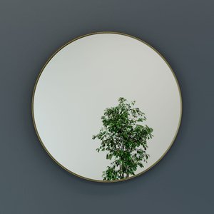 Зеркало в золотой раме RAUNTEL L, 101 х 101 см