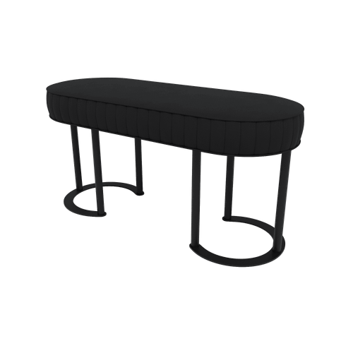 Банкетка DUHORSIX 100 х 39 см, черное сиденье/черный