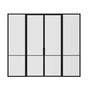 Распашная перегородка с бесцветным стеклом DIRONTA