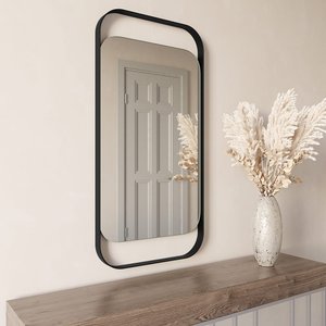Зеркало в черной раме KELUR, 100 х 50 см
