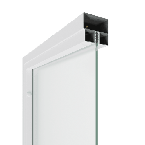 Перегородка с матовым стеклом ZONIQUE белая, 240 х 70 см