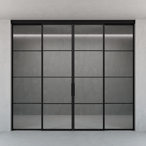 Раздвижная перегородка с бесцветным стеклом CALISTASA